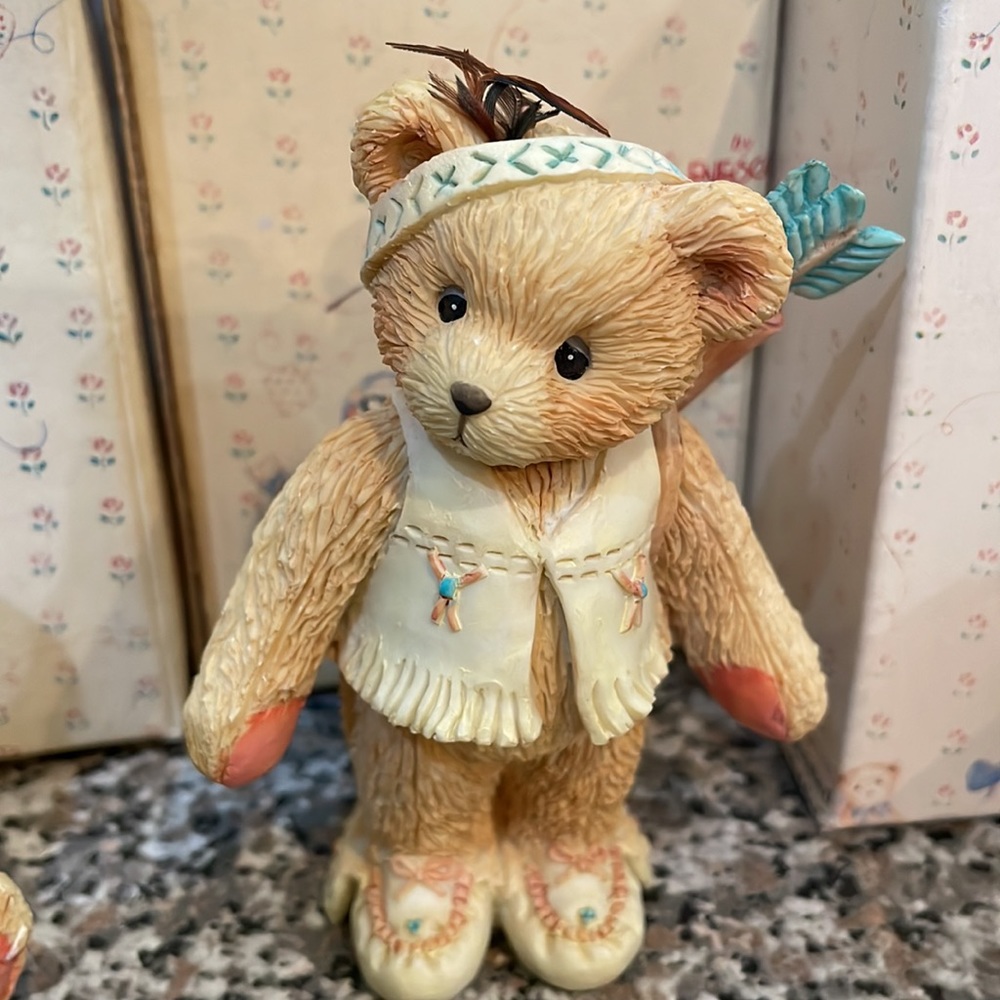 Cherished Teddies- Indians - set of six - Picture 4 of 7